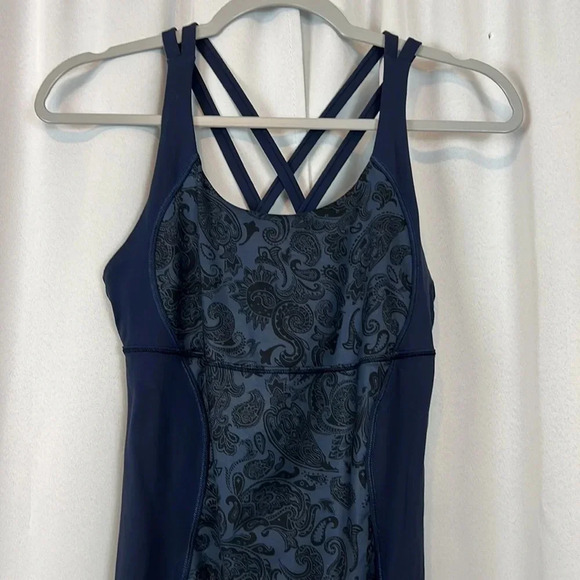 Lululemon Athletica Energy Tank Paisley Inkwell Top - Picture 3 of 8